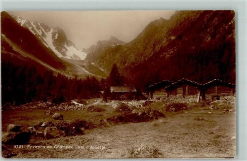 Champex Val d Arpette Alphütten