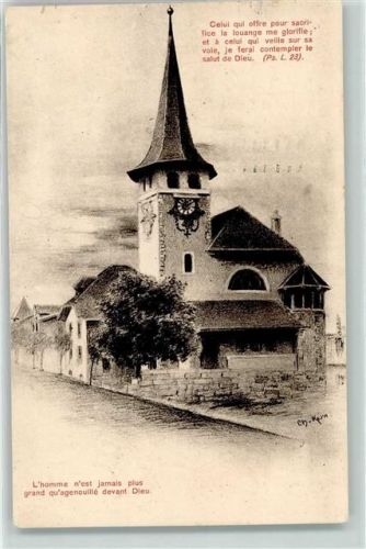 Saignelégier Kirche sign. Ch Kern