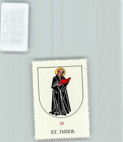 St-Imier Vignette Wappen Kaffee Hag ca 1920-1940 Mönch