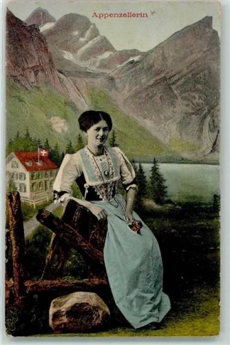 Appenzell 1913 Trachtenfrau