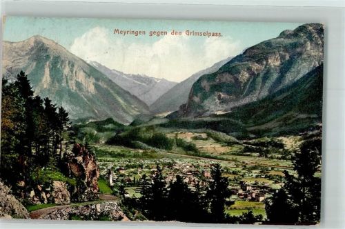 Meiringen 1907 Gegen den Grimselpass