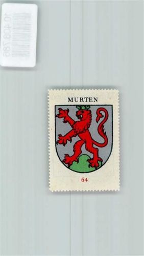 Murten Vignette Wappen Kaffee Hag ca 1920-1940 Löwe
