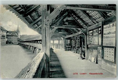 Luzern 1908 Kapellbrücke