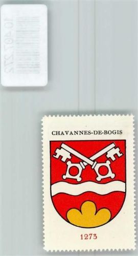 Chavannes-de-Bogis Vignette Wappen Kaffee Hag 1920-1940 Schlüssel