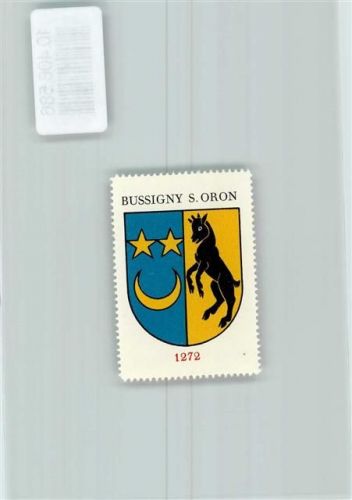 Bussigny-sur-Oron Vignette Wappen Kaffee Hag ca 1920-1940 Mond Ziege