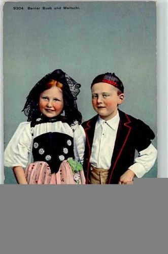 Bern 1910 Kinder Trachtenpaar