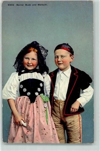 Bern 1910 Kinder Trachtenpaar