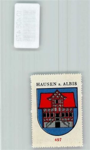 Hausen am Albis Vignette Wappen Kaffee Hag ca 1920-1940