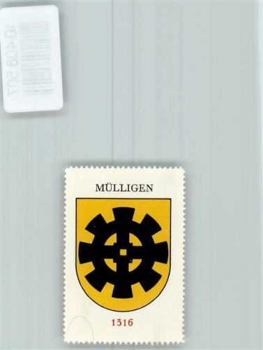 Mülligen Vignette Wappen Kaffee Hag ca 1920-1940 Mühlrad