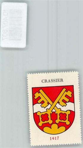 Crassier Vignette Wappen Kaffee Hag 1920-1940 Schlüssel