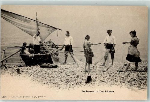 Genève Pecheurs du Lac Leman Ort lt. Verlag
