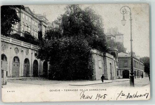 Genève 1905 Terrasse de la Corraterie
