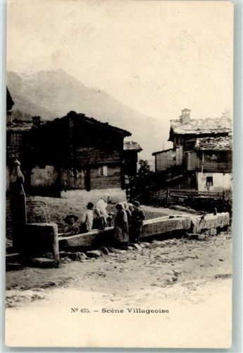 Genève 1907 Scene Vellageoise Ort lt. Stempel