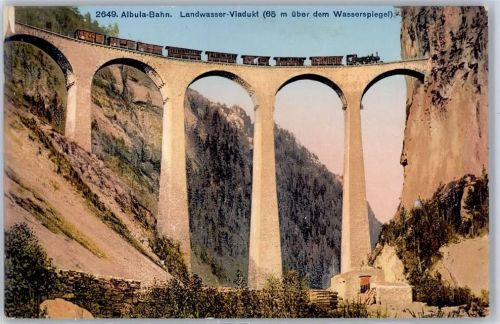 Filisur Albulabahn,Eeisenbahn, Landwasserviadukt