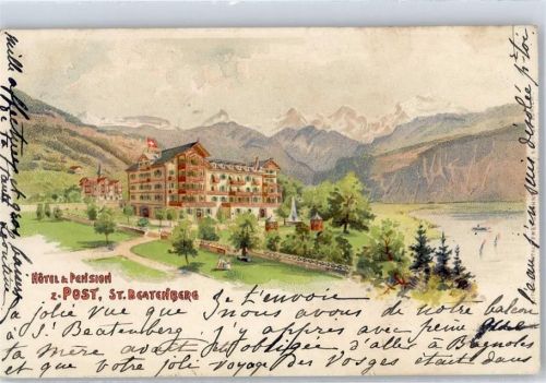 Burst Beatenberg 1903 Hotel Pension z. Post