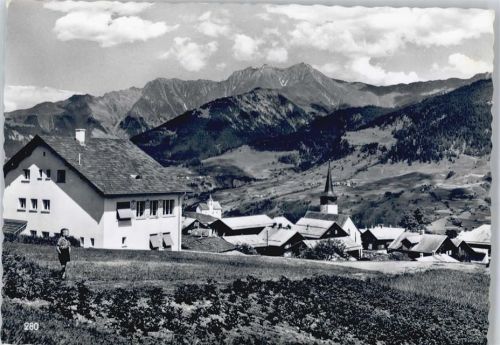 Soglio Berg Kirche Panorama