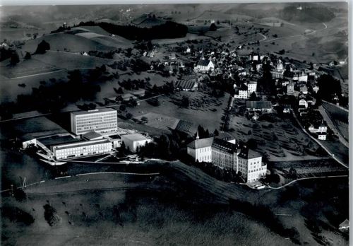 Menzingen Fliegeraufnahme, Seminar, Pensionat, Mutterhaus