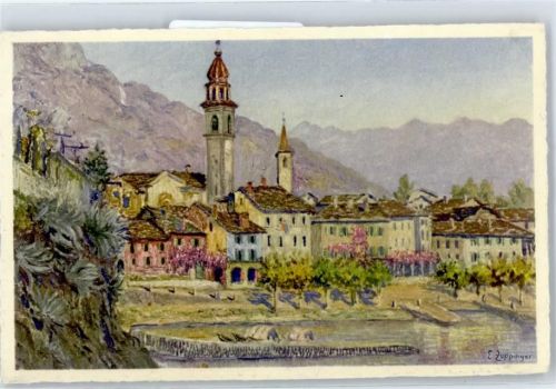 Ascona Künstlerkarte (Zuppinger), Teilansicht
