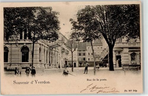 Yverdon-les-Bains 1903 Rue de la poste Straße