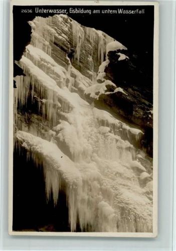 9657 Unterwasser - Eisbildung am unteren Wasserfall