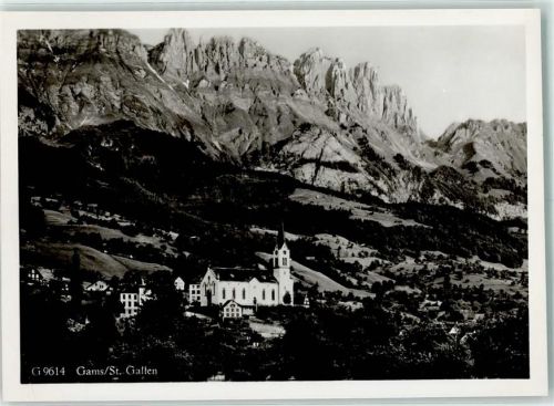 9473 Gams Gebrauchsspuren Keine AK Kirche
