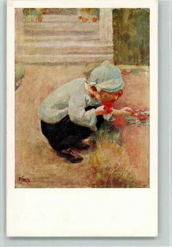 1925 Pietro Chiesa - Rote Primeln, gute Erhaltung AK