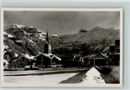 Lenk im Simmental Kirche Winter