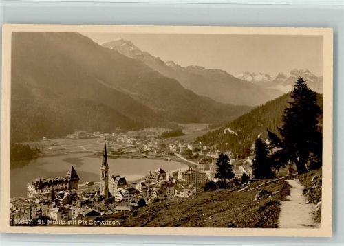 St. Moritz St. Moritz mit Piz Corvatsch