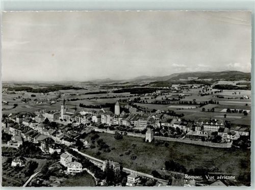 Romont FR Fliegeraufnahme