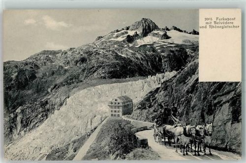 Rhonegletscher Belvedere Furkapost Postkutsche
