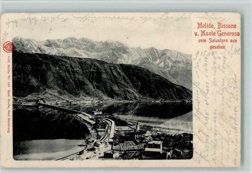 6815 Melide 1904 Gebrauchsspuren Serie 14 San Salvator Bahn - offiz. Karte Nr. 3