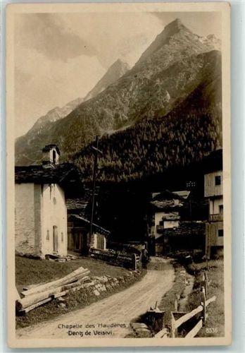Grande Dent de Veisivi 1929 Chapelle des Hauderes
