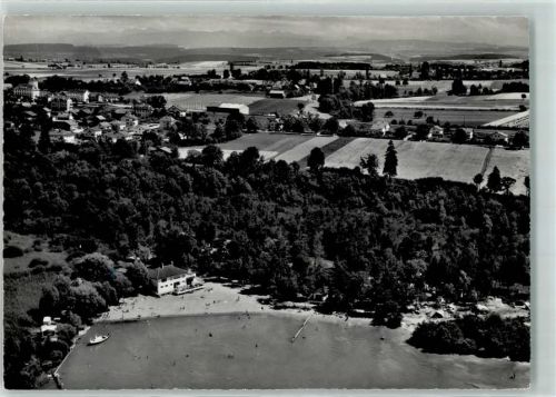 Estavayer-le-Lac Fliegeraufnahme Plage