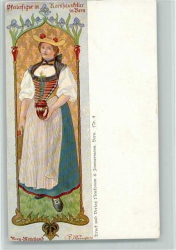 Bern Pfeilerfigur Kornhauskeller Bern-Mittelland Tracht Nr. 4