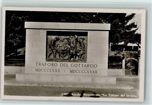 Airolo Monument Le Vittime del lavoro Traforo del Gottardo
