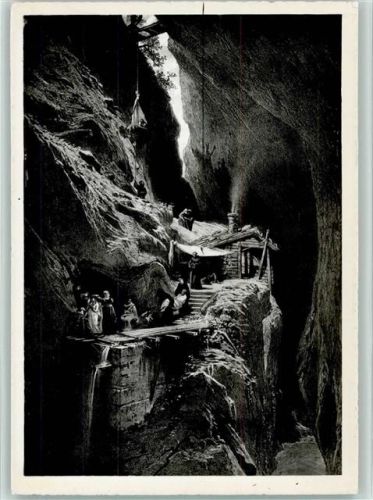 7310 Bad Ragaz - Taminaschlucht vor ca 500 Jahren