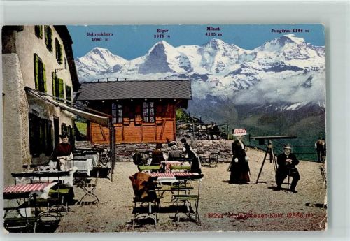 Niesenalp Hotel Niesen Kulm Schreckhorn Eiger Mönch Jungfrau