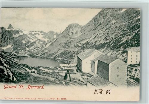 Grand St Bernard 1901 Hospiz See