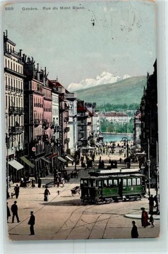 Genève 1908 Rue du Mont Blanc