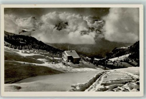 Brisenhaus Winter Hüttenstempel