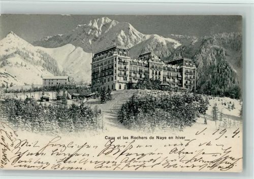 Caux Les Rochers de Naye en hiver Winter