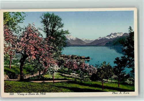 Vevey 1925 Photo A. Kern - Vevey et ents du Midi AK