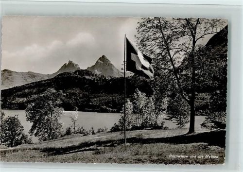 Rütli Rütliwiese und die Mythen Schweizer Banner