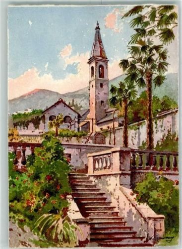 6600 Locarno Künstlerkarte Chiesa nuova sign. W Eggimann