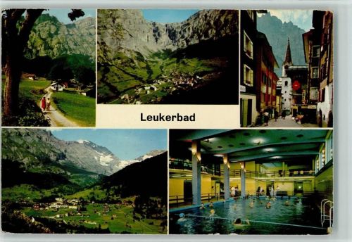 Leukerbad 5-Bildkarte