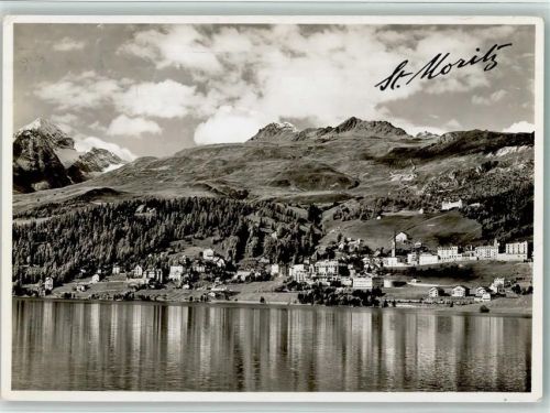 St. Moritz mit Piz Julier und Piz Nair