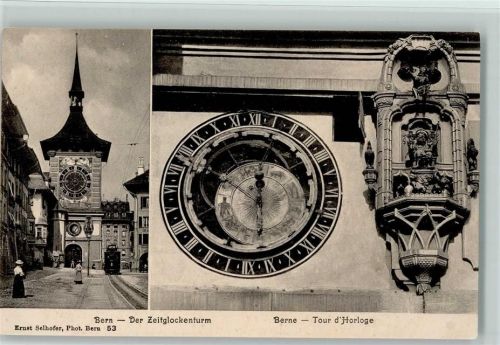 Bern Der Zeitglockenturm Tram