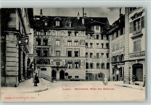 Luzern Weinmarkt Hôtel des Balances