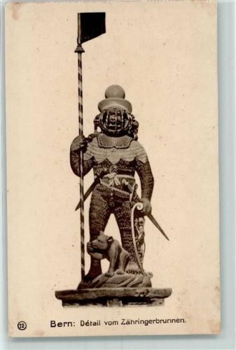 3000 Bern Berne - Detail vom Zähringerbrunnen