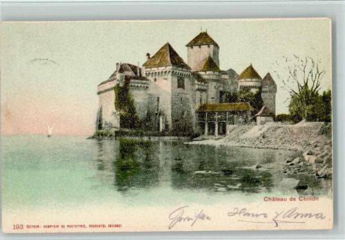Montreux 1901 Chateau de Chillon